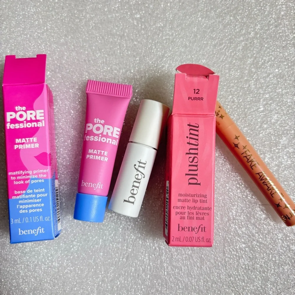 💝NEW Benefit and Tarte minis💝The Pro matte primer, plush tint, fake awake